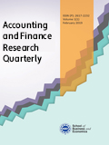 Cover image of the journal Accounting and Finance Research Quarterly.