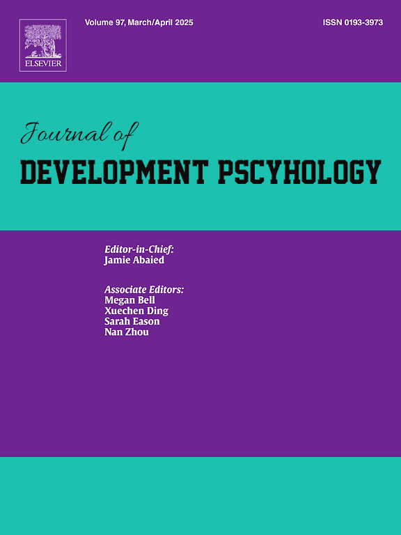 Cover image of the journal Journal of Development Psychology
