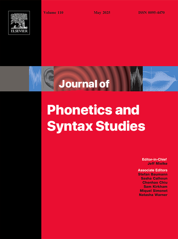 Cover image of the journal Journal of Phonetics and Syntax Studies